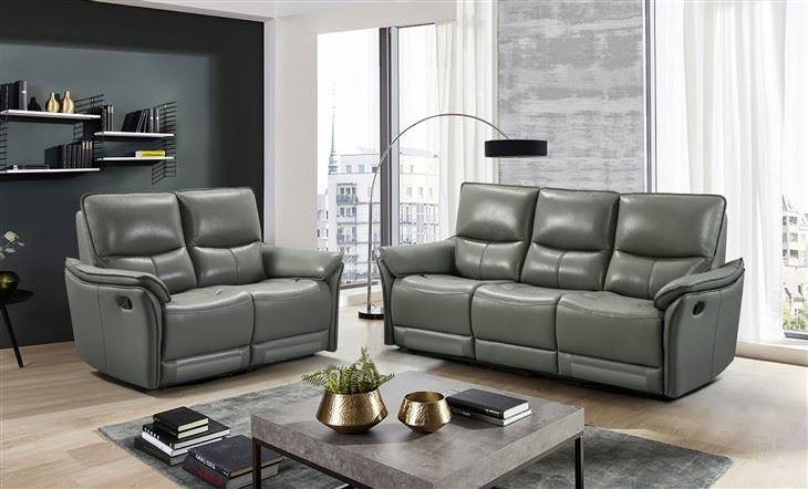 Modern Leather Recliner Sofa