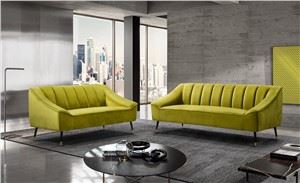 Moderne stoffsofa fløyel